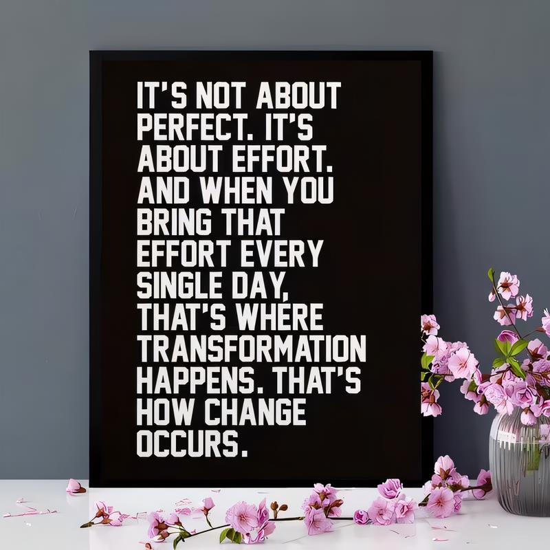 Home Gym Quotes - Hiasan Dinding Logam dengan Kutipan Motivasi