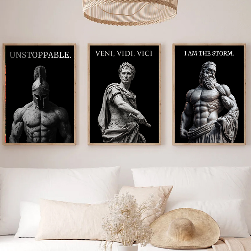 Home Gym Quotes - Poster Seni Dinding Kutipan Motivasi Prajurit