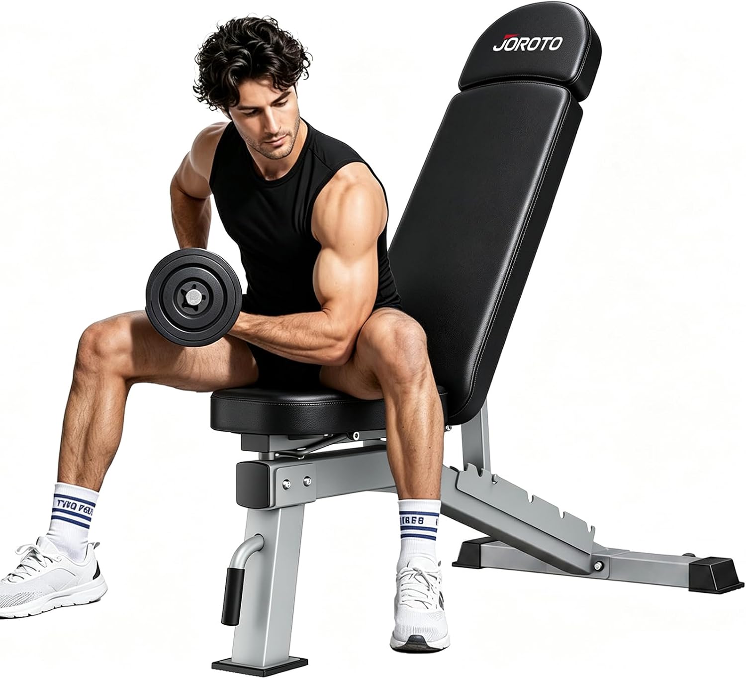 Home Gym Weight - Bangku Angkat Beban yang Dapat Disesuaikan,