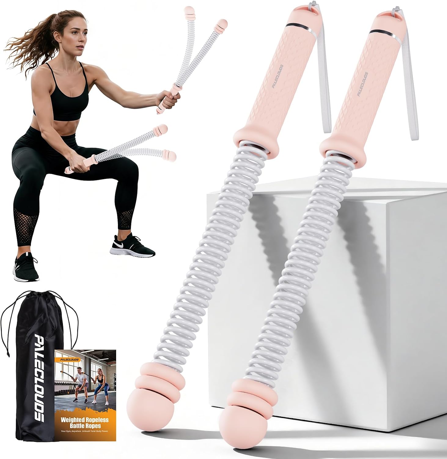 Home Gym Workout - Tali Latihan Tanpa Tali Portabel, Tali