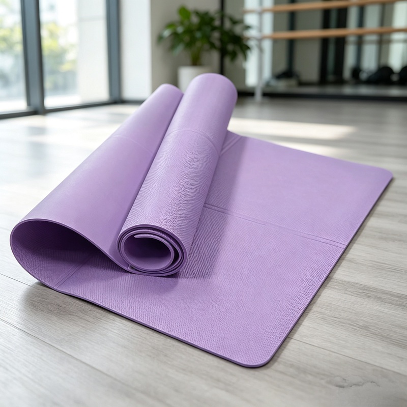 Home Gym Yoga Mat - Matras Yoga Anti-Selip Tebal 4mm, Bantalan