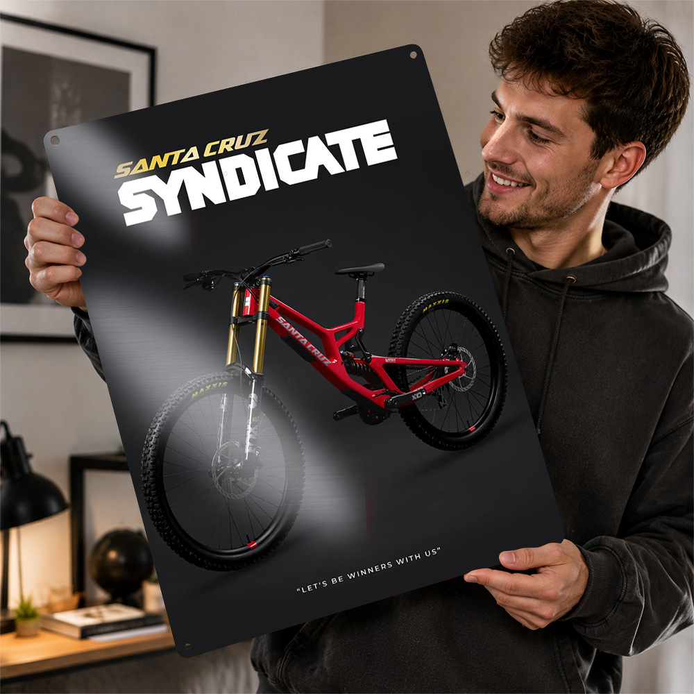 Home Gym Custom - Poster Sepeda Santa Cruz V10 untuk