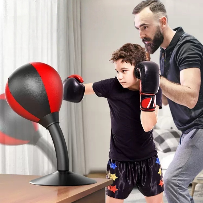 Speed Bag Boxing - Bola Tinju Meja dengan Suction Cup,
