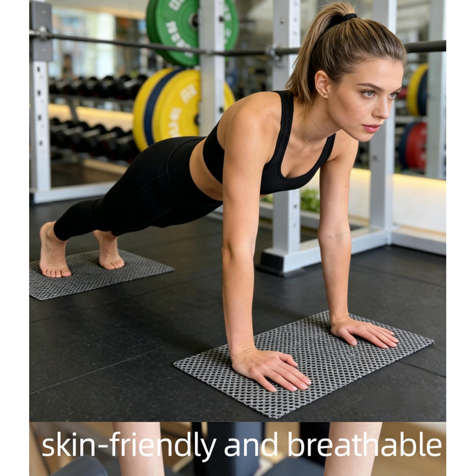 Home Gym Yoga Mat - 2 Buah/Set Alas Anti Selip Pilates