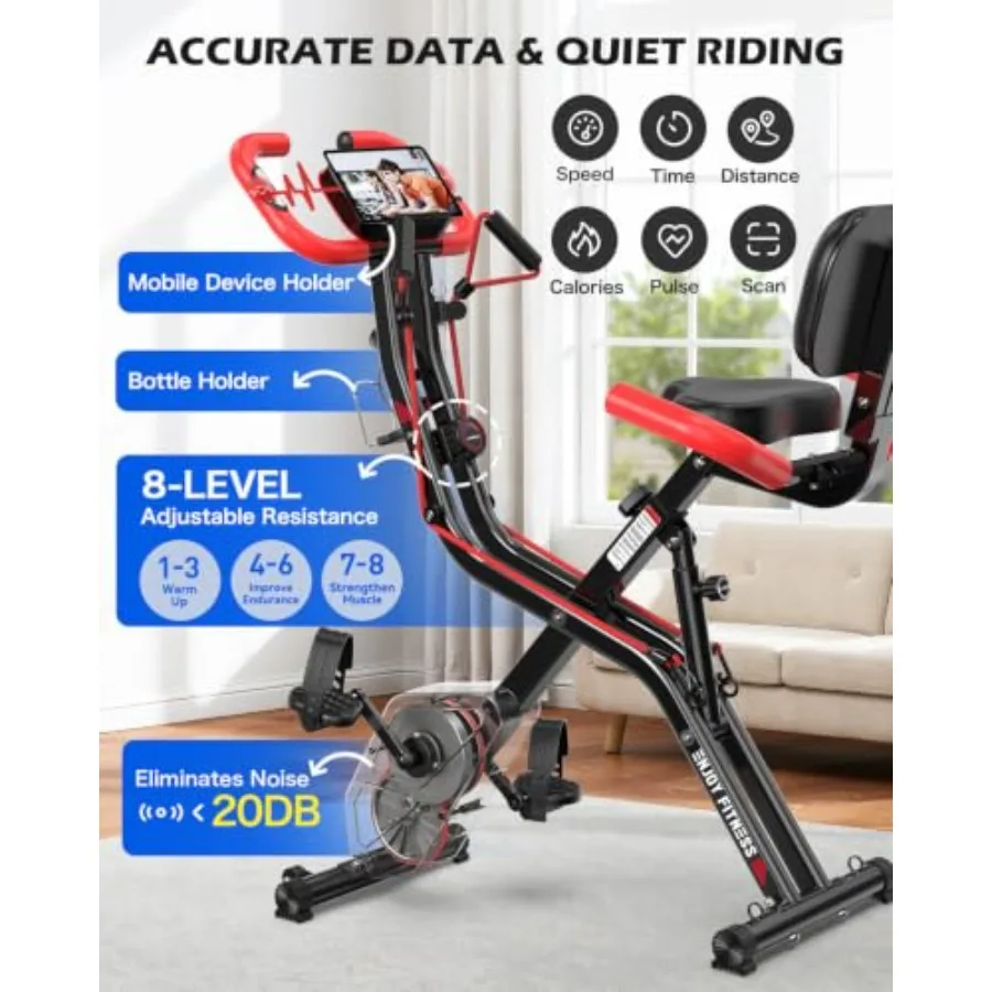 Sepeda lipat magnetik X-Bike u - Home Gym Resistance ulasan dan harga