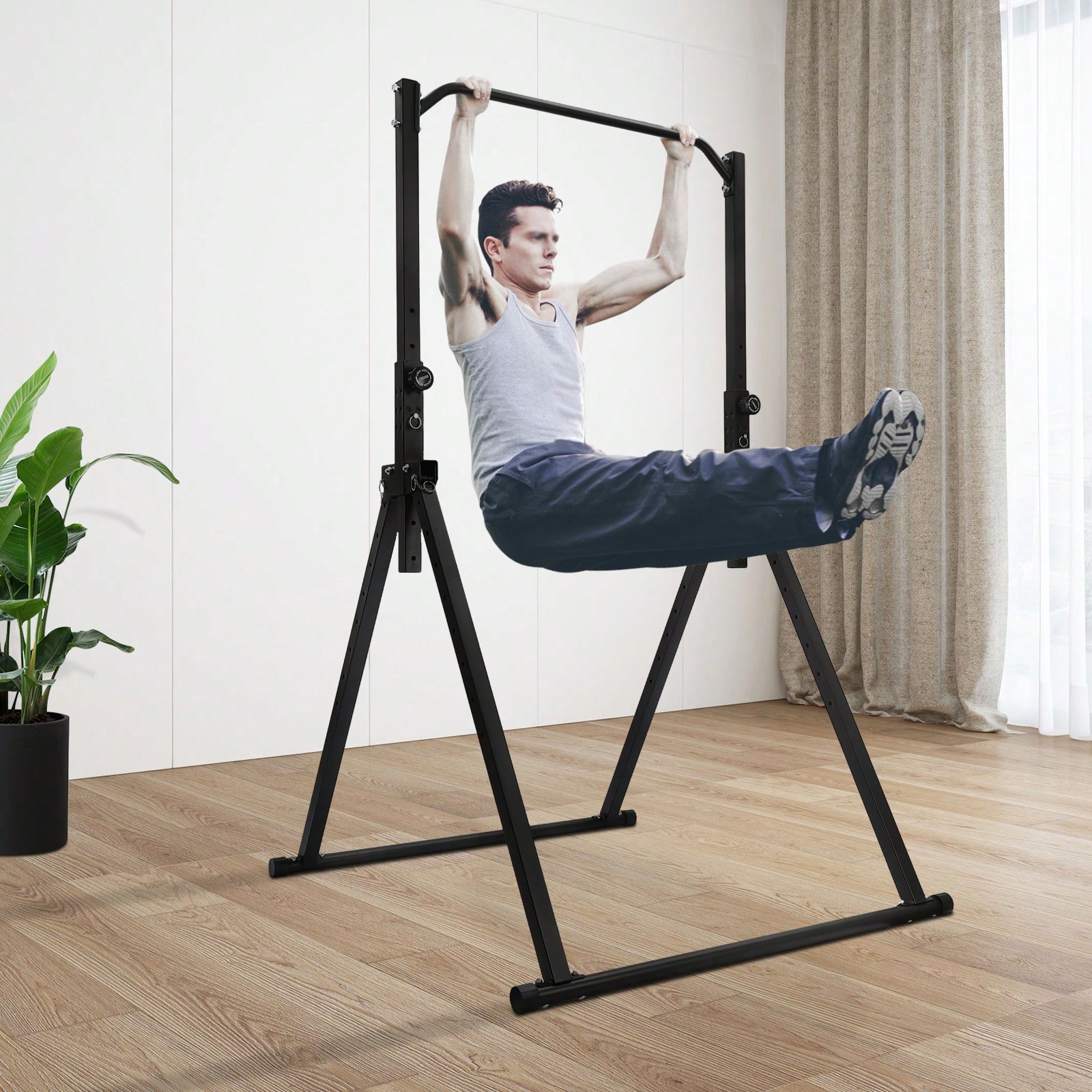 Stasiun Pull Up Segitiga, Bar  - Home Gym Pull Up Bar ulasan dan harga