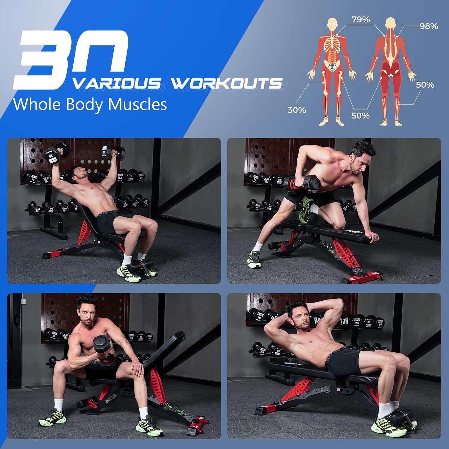 Bangku Angkat Beban yang Dapat - Home Gym Weight ulasan dan harga