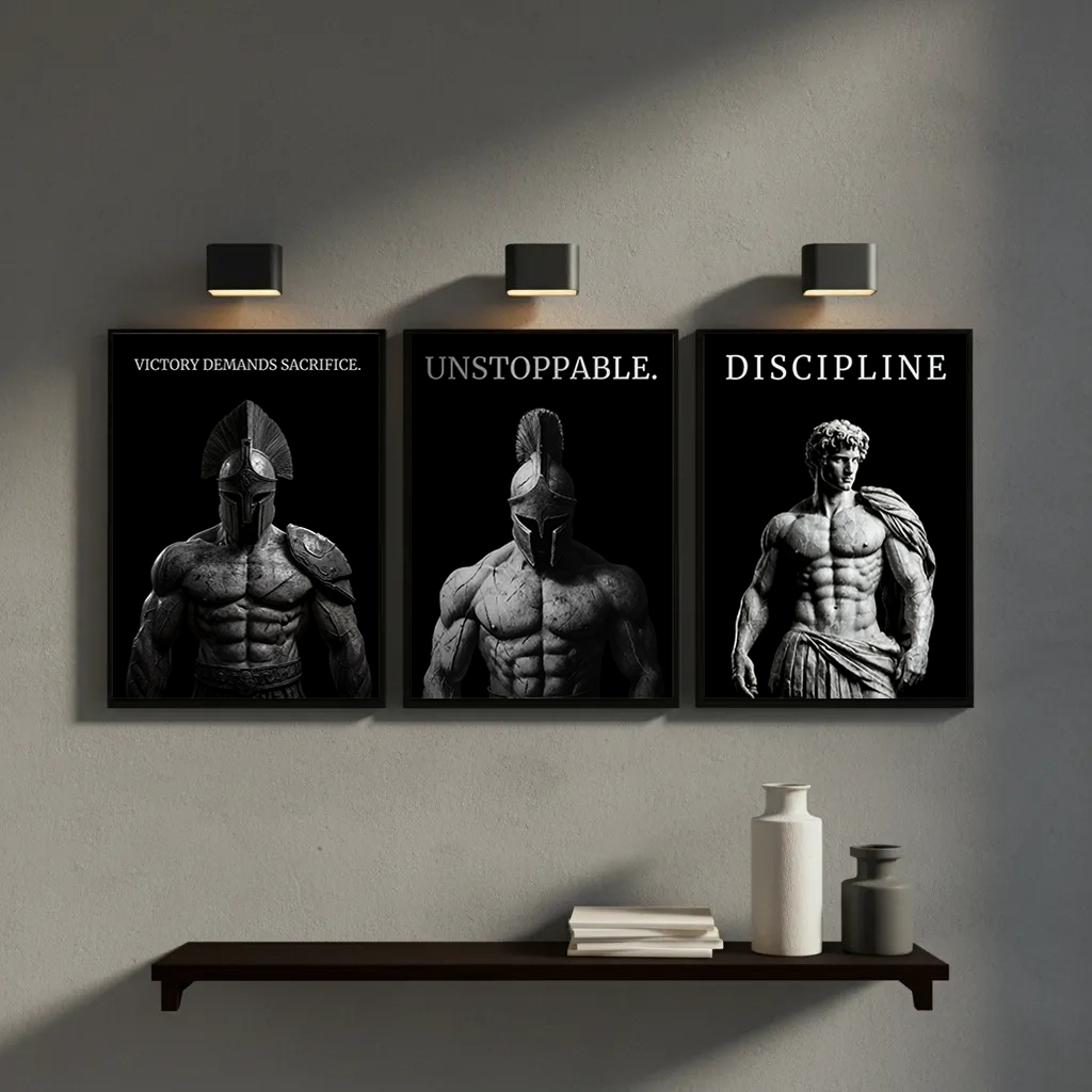 Poster Seni Dinding Kutipan Mo - Home Gym Quotes ulasan dan harga