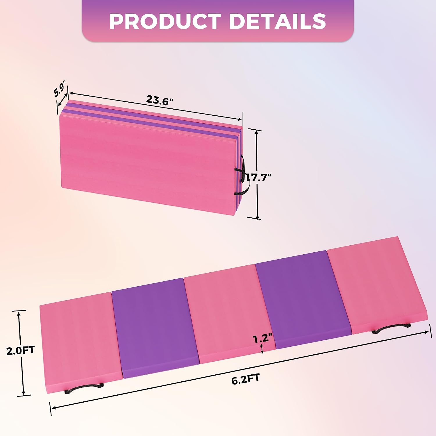 Matras Yoga Lipat, Matras Sena - Home Gym Yoga Mat ulasan dan harga