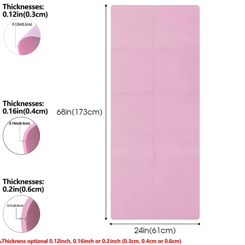Matras Yoga Anti-Selip dengan  - Home Gym Yoga Mat ulasan dan harga