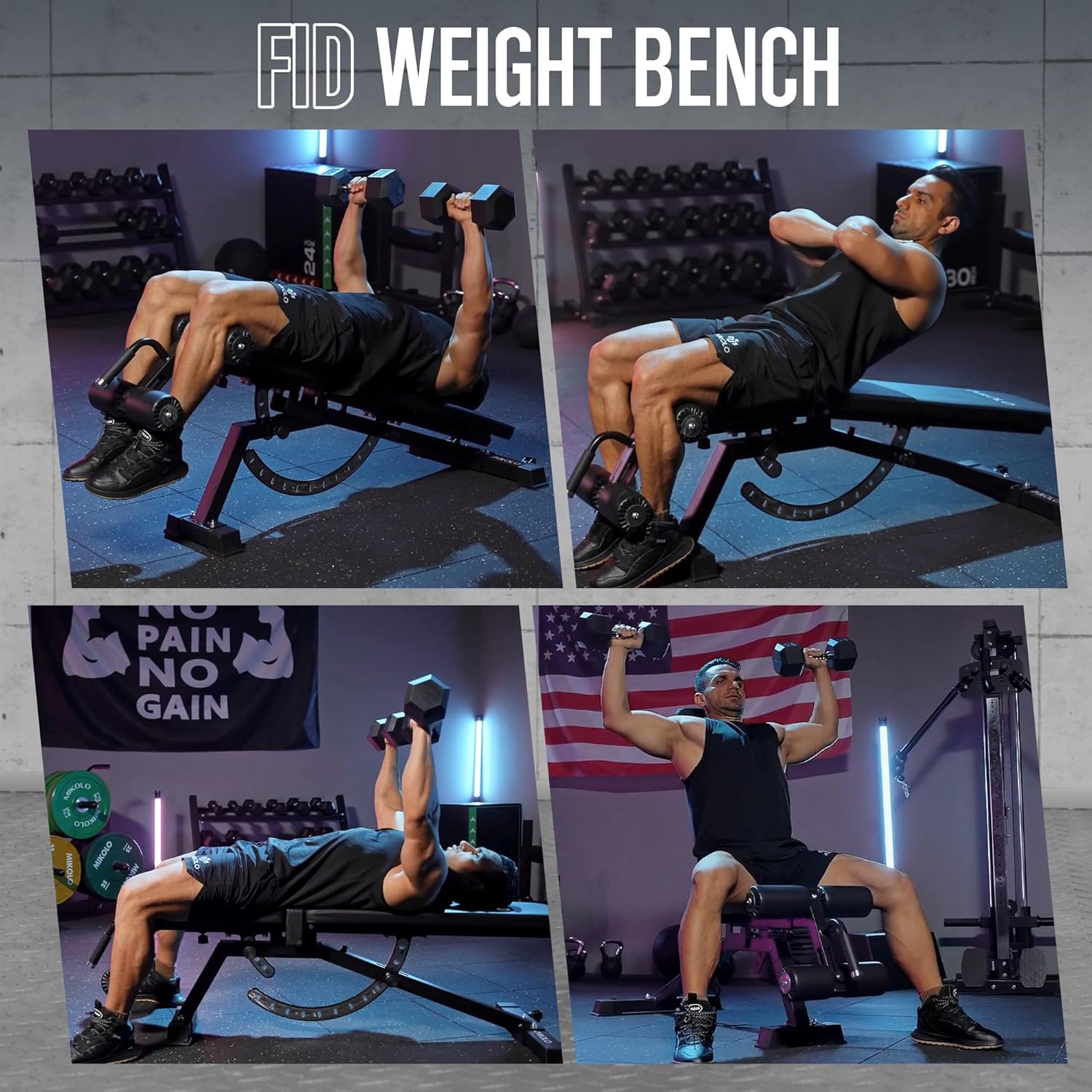 Bangku Angkat Beban untuk Gym  - Home Gym Weight ulasan dan harga