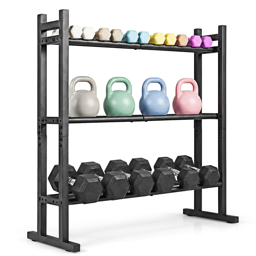 Rak Dumbbell 3 Tingkat Heavy D - Home Gym Weight ulasan dan harga