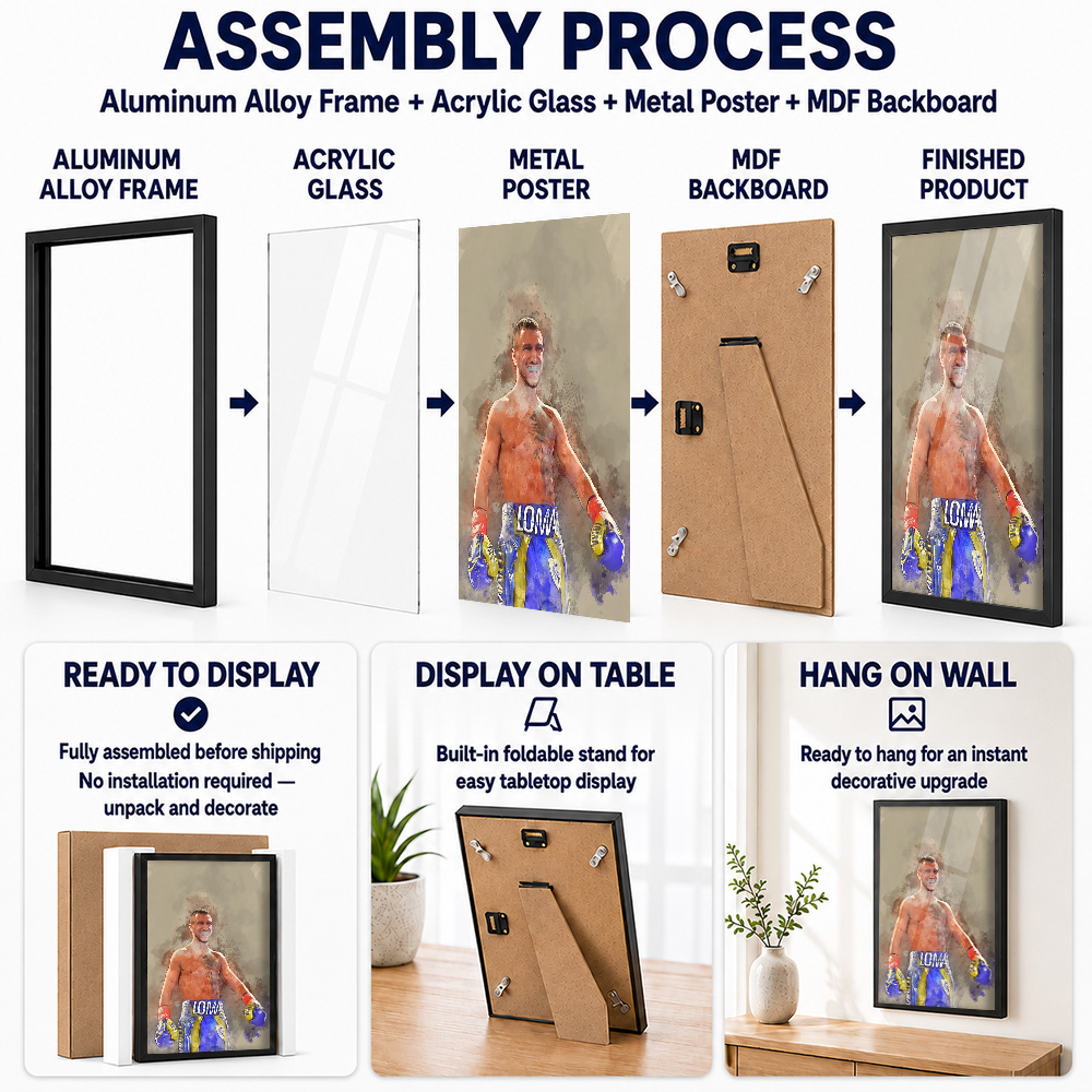 Poster Logam Aluminium Berbing - Home Gym Custom ulasan dan harga