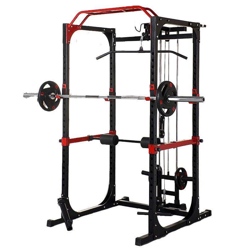 Rak Squat Power Cage Komersial - Home Gym Pull Up Bar ulasan dan harga