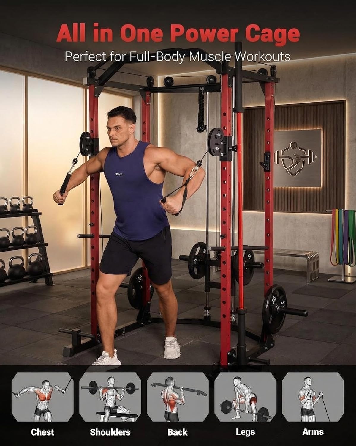 Power Cage, Rak Power Multifun - Home Gym Custom ulasan dan harga