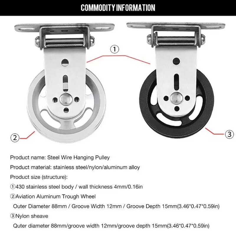 Roda Katrol Baja Anti Karat ya - Home Gym Custom ulasan dan harga